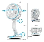 LR Rechargeable Folding LED Fan Light - Image 4