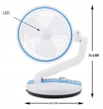 LR Rechargeable Folding LED Fan Light - Image 3