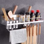Kitchen Accessories Wall Mounted Aluminum Rack - Image 4